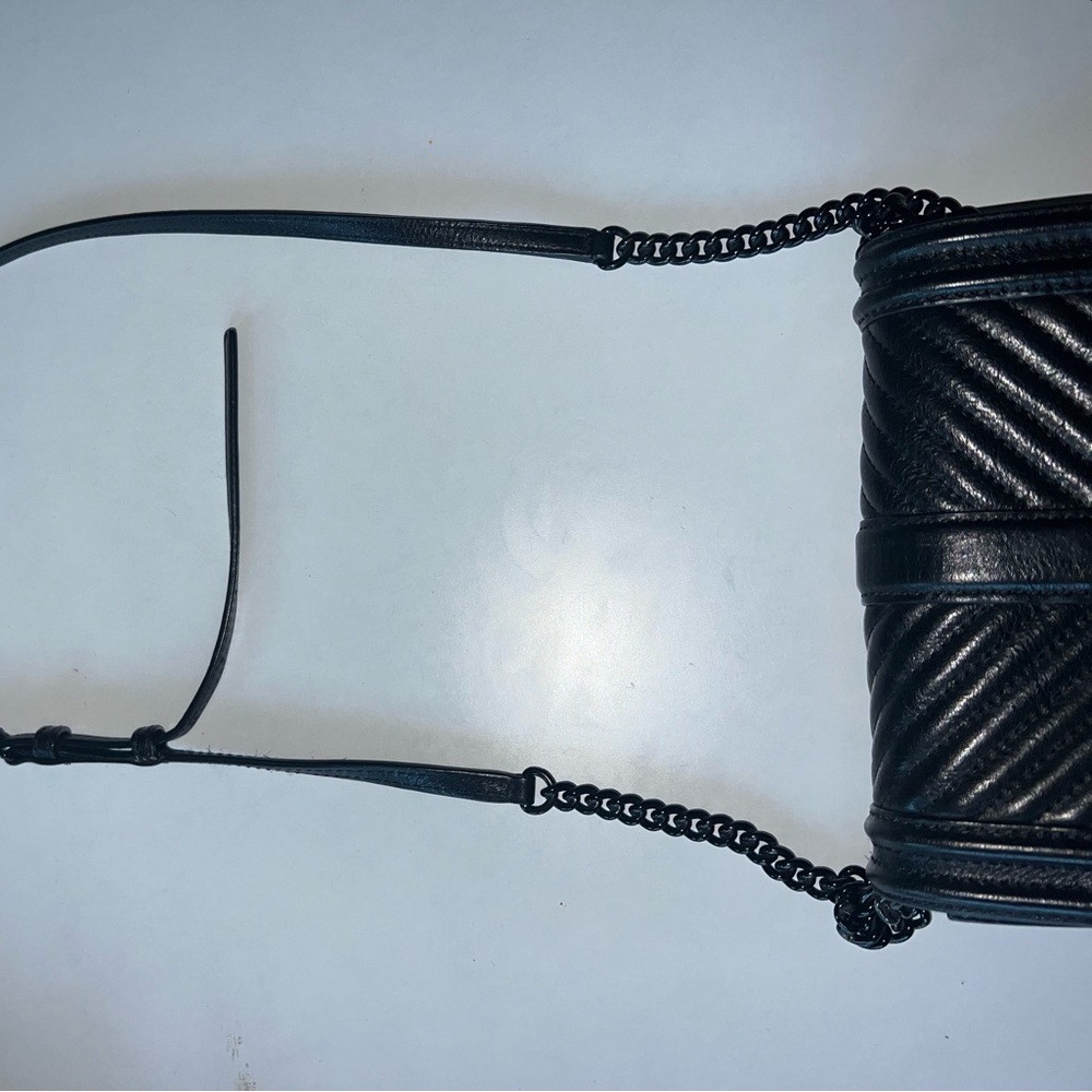 Rebecca Minkoff Black Chevron Crossbody - Picture 2 of 6